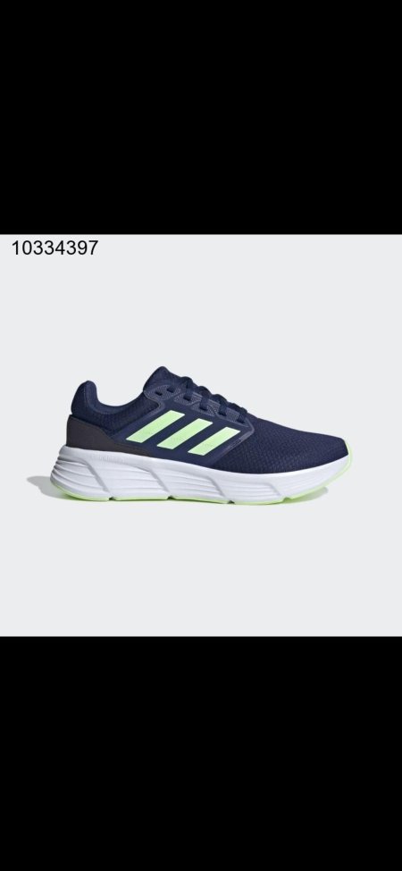 ذاء اديداس جلاكسي 6 للرجال لون أزرق ونعل أبيض-adidas Mens' Galaxy 6 Shoes - Blue القياس