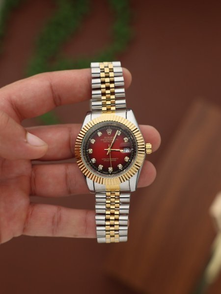 ساعة رولكس رجالي (ساعة + علبة فخمة)