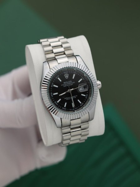 ساعة رولكس رجالي (ساعة + علبة فخمة)