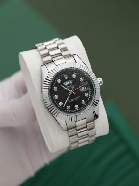 ساعة رولكس رجالي (ساعة + علبة فخمة)