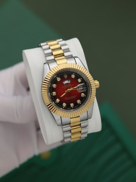 ساعة رولكس رجالي (ساعة + علبة فخمة)