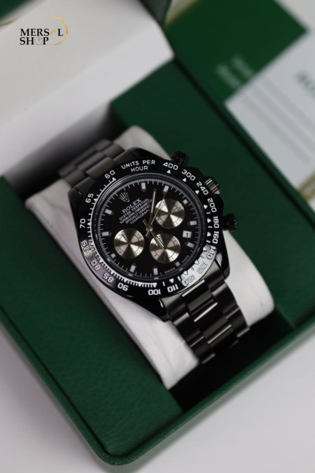 ساعة رولكس رجالي ثلث ماكينات (ساعة + علبة فخمة