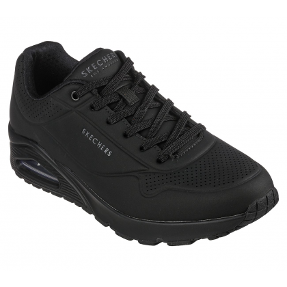 Skechers Men's Uno - Stand On Air Shoes - حذاء سكيتشرز أونو ستاند اون اير للرجال لون أسود