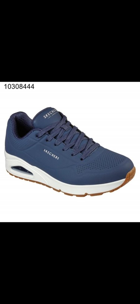 Skechers Men's Uno - Stand On Air Shoes - حذاء سكيتشرز أونو ستاند اون اير للرجال لون كحلي
