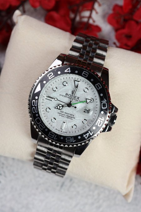 ساعة رولكس رجالي اطار لف (ساعة + علبة فخمة)