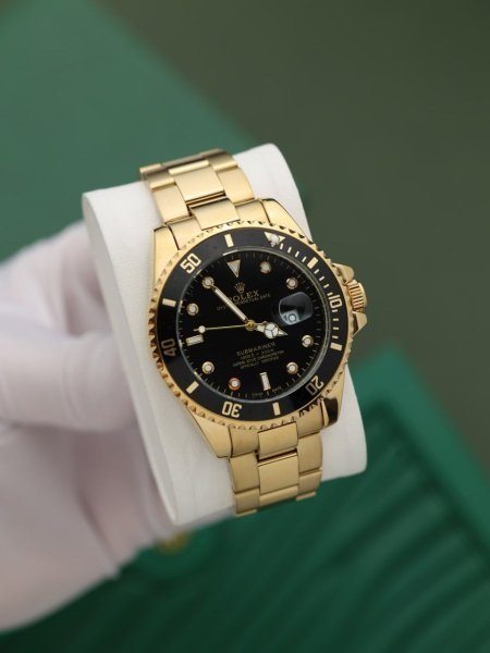 ساعة رولكس رجالي اطار لف (ساعة + علبة فخمة)