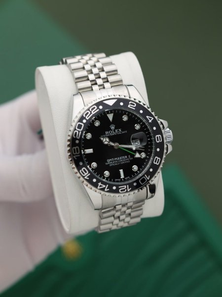 ساعة رولكس رجالي اطار لف (ساعة + علبة فخمة)