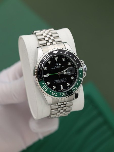 ساعة رولكس رجالي اطار لف (ساعة + علبة فخمة)