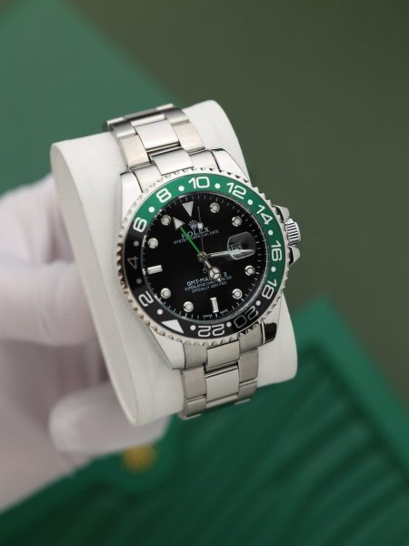 ساعة رولكس رجالي اطار لف (ساعة + علبة فخمة)