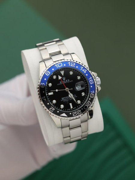 ساعة رولكس رجالي اطار لف (ساعة + علبة فخمة)