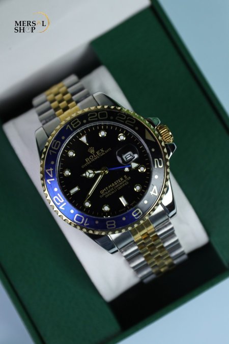 ساعة رولكس رجالي اطار لف (ساعة + علبة فخمة)