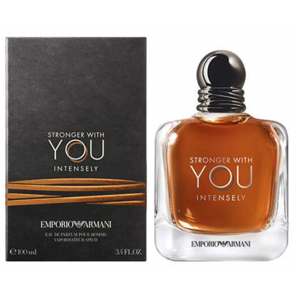 عطر سترونجر ويذ يو انتينسلي من جورجيو أرماني للرجال سعة 100 مل - Stronger With You Intensely EDP By Emporio Armani For Men 100ml