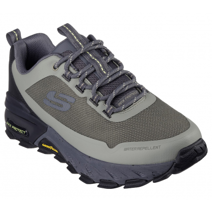 Skechers Men's Max Protect - Liberated Shoes - حذاء سكيتشرز ماكس بروتكت للرجال لون زيتي ورمادي وأسود
