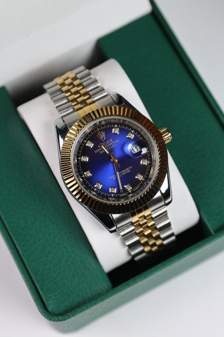 ساعة رولكس رجالي (ساعة + علبة فخمة)