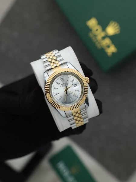 ساعة رولكس رجالي (ساعة + علبة فخمة)