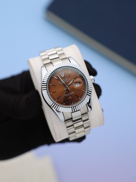 ساعة رولكس رجالي (ساعة + علبة فخمة)