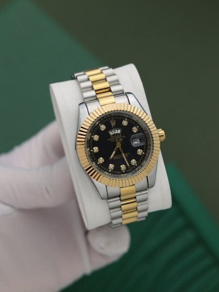 ساعة رولكس رجالي (ساعة + علبة فخمة)